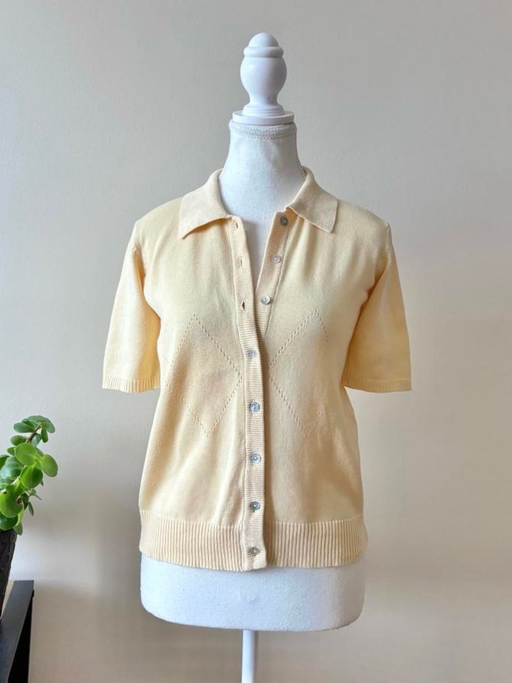 Butter Yellow Knit Cardigan